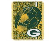 Northwest 1NFL 01903 0017 RET Double Play Packers NFL Jacquard Throw