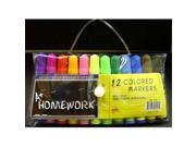 Bulk Buys Mini Markers 12 pack asst. colors. Case of 48