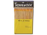 Bulk Buys Pencils Natural Color Barrel No.2 18 Count Case of 48