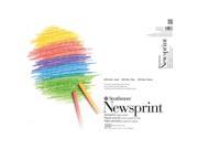 Strathmore ST25 818 18 in. x 24 in. 200 Series Tape Bound Newsprint Pad 100 Sheets