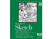 Strathmore ST457 14 14 in. x 17 in. 400 Series Wire Bound Recycled Sketch Pad 100 Sheets
