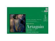 Strathmore ST445 112 12 in. x 18 in. Coal Black Artagain 400 Series Glue Bound Paper Pad with Flip Over Covers 24 Sheets