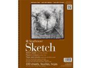 Strathmore ST455 5 14 in. x 17 in. 400 Series Wire Bound Sketch Pad 100 Sheets