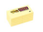 3M Company MMM62210SSCY Post It Super Sticky Notes 2X2 10Pk Canary Yellow