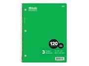 Bazic 562 24 withR 120 Ct 3 Subject Spiral Notebook Pack of 24