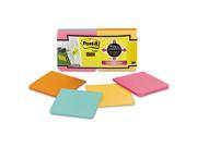 Post It Notes Super Sticky F330 12SSFM Full Adhesive Notes 3 x 3 Assorted Colors 12 PK