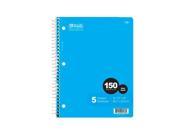 Bazic 580 24 withR 150 Ct. 5 Subject Spiral Notebook Pack of 24
