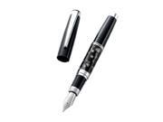 Aeropen International CO 5307F Fountain Pen with Black Lacquer Brown Acrylic Middle Barrel