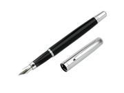 Aeropen International CF 5001FC Cap Off Fountain Pen Ballpoint Pen Chrome Black Lacquer with Chrome Brass