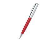 Aeropen International CF 5002BC Twist Action Ballpoint Pen Chrome Red Lacquer with Chrome Parts Brass