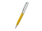 Aeropen International CF 5005BC Twist Action Ballpoint Pen Chrome Yellow Lacquer with Chrome Parts Brass