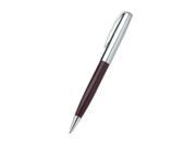 Aeropen International CF 5007BC Twist Action Ballpoint Pen Chrome Brown Lacquer with Chrome Parts Brass