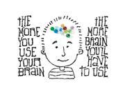 Trend Enterprises Inc. T A67379 The More You Use Your Brain Poster