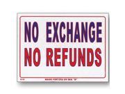 Bazic Products S 52 24 9 in. x 12 in. No Exchange No Refunds Sign Box of 24