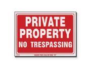 Bazic Products L 19 24 12 in. x 16 in. Private Property No Trespassing Sign Box of 24