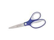 Acme United 15553 Straight KleenEarth Soft Handle Scissors 7 in. length Blue Gray