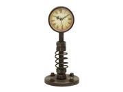 Benzara 34862 Traditional Metal Clock with Roman Numerals and Rusty Finish