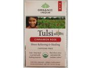 Organic India 1105642 Tulsi Tea Cinnamon Rose 18 Tea Bags