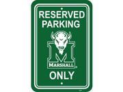 Fremont Die 50299 12 X 18 Plastic Parking Sign Marshall Thundering Herd