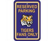 JTD Enterprises AP PSNC LSU Florida State Seminoles Parking Sign
