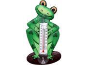 Songbird Essentials Frog on a Lily Pad Small Window Thermometer