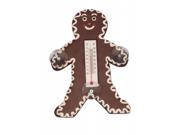 Songbird Essentials Holiday Gingerbread Man Small Window Thermometer
