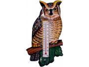 Songbird Essentials Great Horned Owl Large Window Thermometer