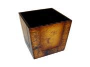 Cheung s FP 2484A 06 Wooden Square Decorative Planter Tan