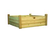 Gronomics RGBT 48 48 Unfinished 48 x 48 x 19 in. Raised Garden Bed