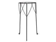 Austram Griffith Creek Designs 28122408 10.25 in. x 21 in. Nelumbo Lotus Planter Stand Leather Black