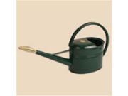 Haws V134G Slimcan Galvanized Green Painted Watering Can with Oval Rose 1.3 US Gallons