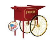 Paragon Popcorn Push Cart Medium Red Merchandiser Concession Snack Stand 3070010