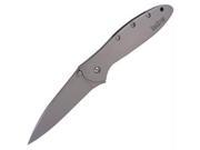 KERSHAW K1660 K.O. Leek Stainless Handle Blade Plain