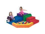 Early Childhood Resource ELR 0833 SoftZone Primary Climber with Ball Pool