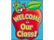 TEACHERS FRIEND TF 2185 CHART WELCOME TO OUR CLASS 17 X 22 PLASTIC COATED