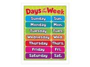 Teachers Friend TF 2501 Days Of The Week Chart Gr Pk 5