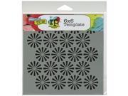 Crafters Workshop TCW6X6 439 Crafters Workshop Template 6 in. X6 in. Retrobursts