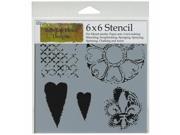Crafters Workshop TCW6X6 457 Crafters Workshop Template 6 in. X6 in. Gothic Romance