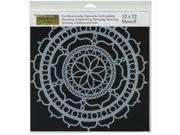 Crafters Workshop TCW 461 Crafters Workshop Template 12 in. X12 in. Rosetta