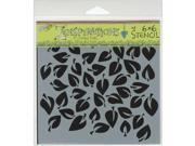 Crafters Workshop TCW6X6 464 Crafters Workshop Template 6 in. X6 in. Dancing Leaves