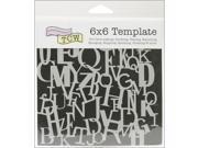 Crafters Workshop TCW6X6 336 Crafter s Workshop Template 6 X6 Letter Collage