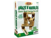 Brybelly TPOO 09 60 Piece Amaze N Marbles Classic Wood Construction Set