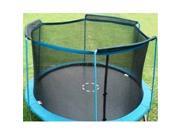 Upper Bounce UBNET 12 2 AST 12 ft. Framed Trampoline Enclosure Net Fit For 2 Arches Sleeves on top