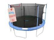 Upper Bounce UBNET 12 6 IS 12 ft. Framed Trampoline Enclosure Net Fit For 6 Poles or 3 Arches