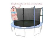 Upper Bounce UBNET 14 4 IS 14 ft. Trampoline Enclosure Safety Net Fits For 14 FT. Round Frames Using 4 Poles or 2 Arches poles not included