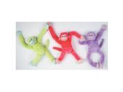 Bulk Buys 24 in. 3 Assorted Color Pull Arm Monkeys Case of 24