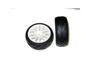 Redcat Racing 02020W White Wheels And Tires For All Redcat Racing Vehicles