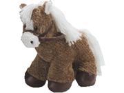 First Main Inc. 4375 10 Horse With Leather Reins and Hoofs Brown