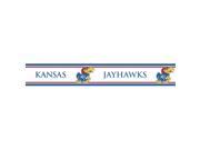 Trademarx RBP KAN Kansas Jayhawks Licensed Peel N Stick Border