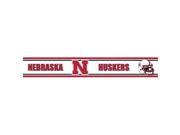 Trademarx RBP NEB Nebraska Huskers Licensed Peel N Stick Border 2
